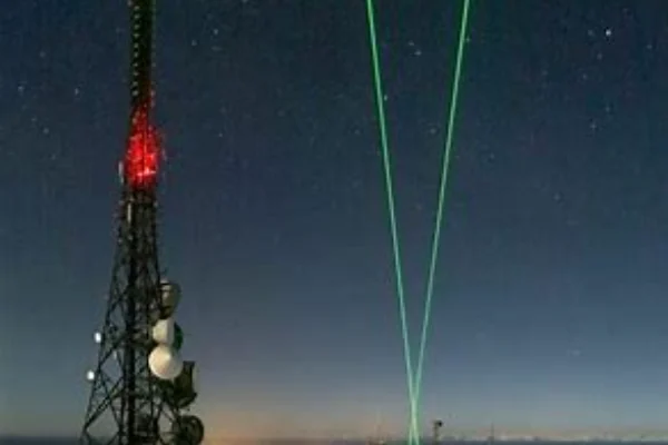 Atmospheric measurement in lasers